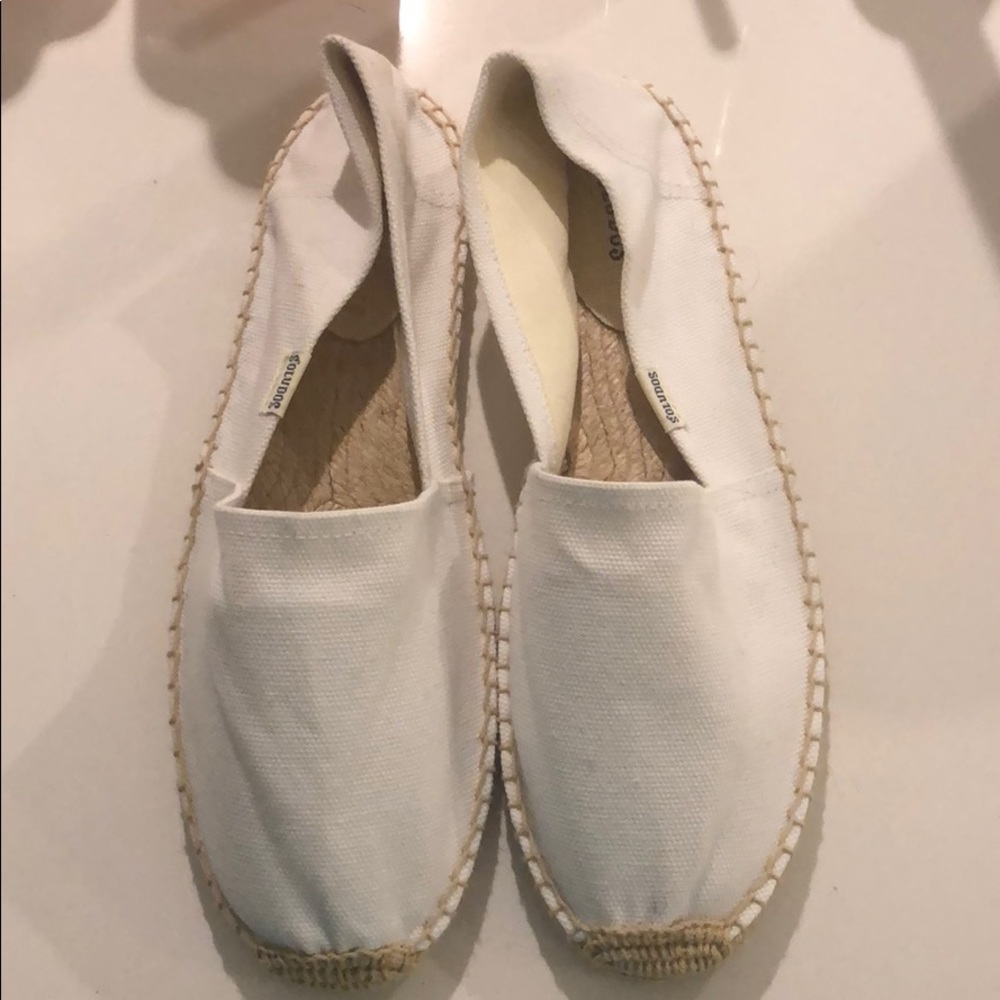 Soludos, white canvas espadrille